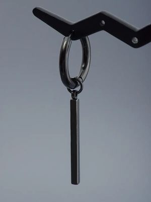 Серьга с подвеской/моно/одиночная/серьги сталь